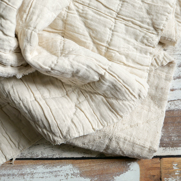 Un-Dyed Jacquard Quilt Cotton Fabric