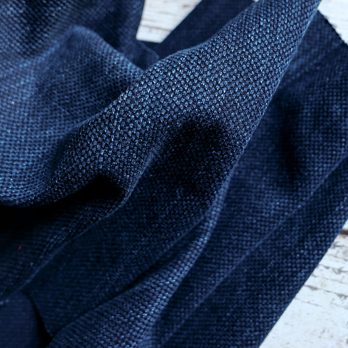 Cotton sashiko fabric, dark blue