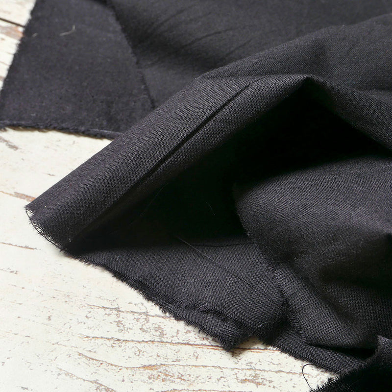 Black Cotton Silesia Lining Fabric | Cloth House • Cloth House