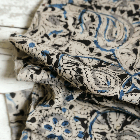 Indian Block Print Fabric in Handloomed 100% Cotton | Cloth House ...