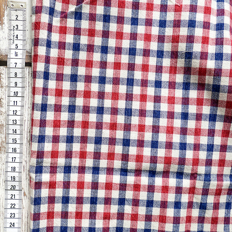 Blue Gingham Check Cotton Nightshirt With Red Piping – Hilditch & Key