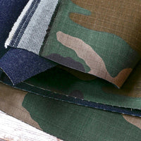 Camo store denim fabric