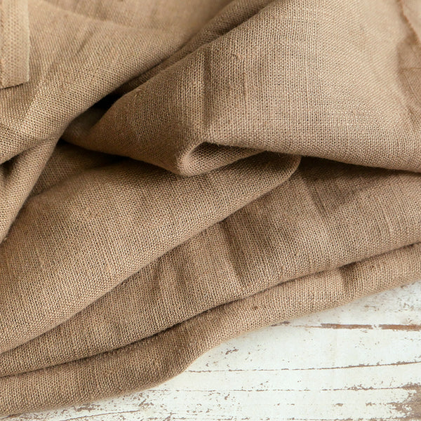 Soft Pure Linen Fabric, Very Heavy Weight Canvas, Undyed. 280 Gsm