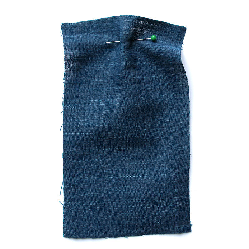 Indigo dye silk & cotton kinukoubai cheapest fabric